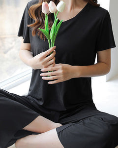 Ice Silk Pajama Two-piece Set