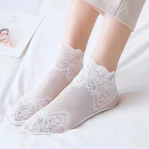 New Ladies Fashion Lace Socks