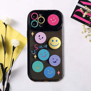 Smiley Mirror Holder Case For iphone