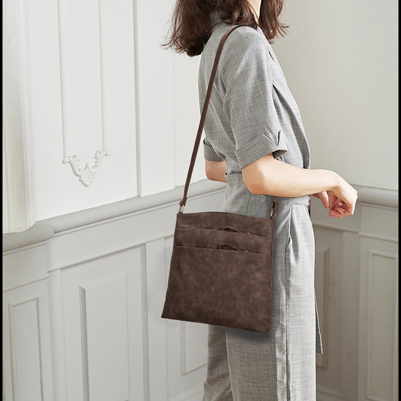Retro Women Leather Crossbody Bag