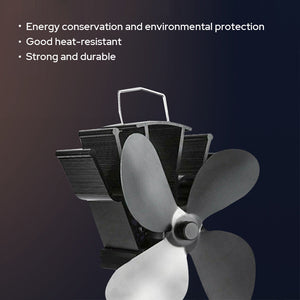 4 Blades Heat Powered Stove Fan