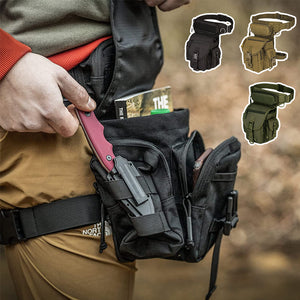 Nylon Waterproof Men Tactical Waist Pack Leg Travel Belt Bag