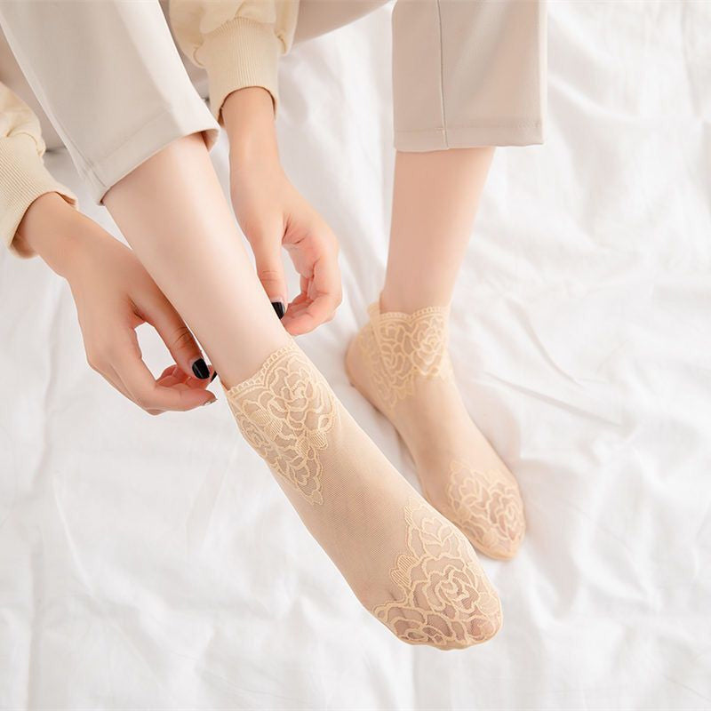 New Ladies Fashion Lace Socks