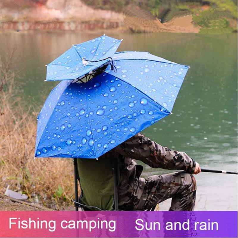 Outdoor Double Layer Umbrella Hat