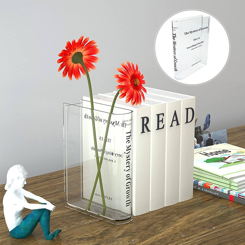 Book Shape Acrylic Vase