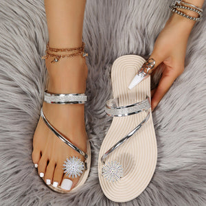 Summer Shiny Rhinestone Sandals