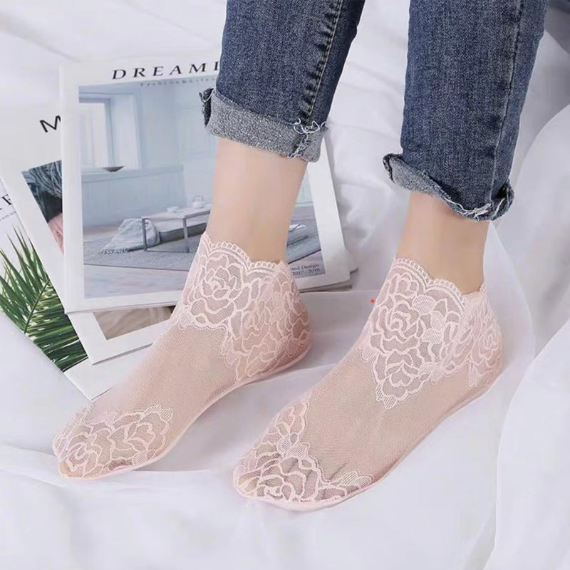 New Ladies Fashion Lace Socks