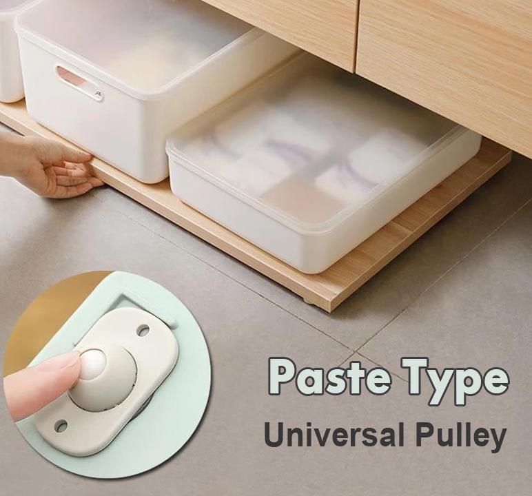 Paste Type Pulley Universal Wheel (4 PCs)