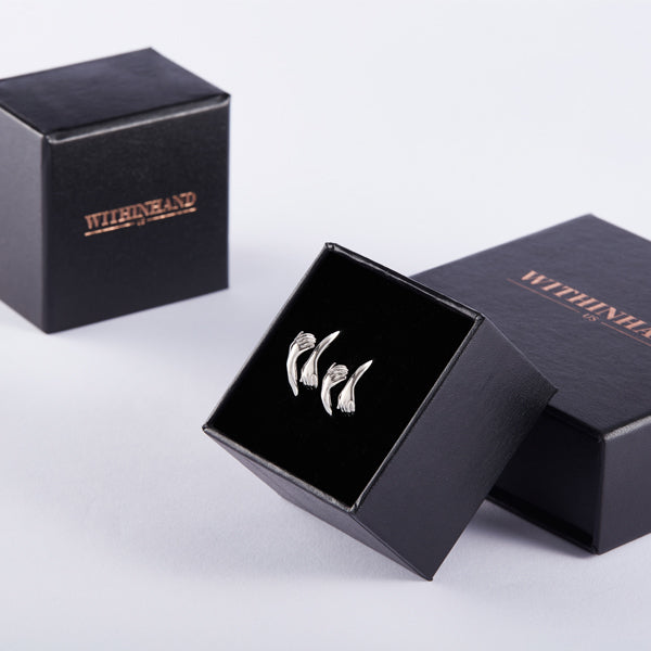 Silver Hug Couple Ring