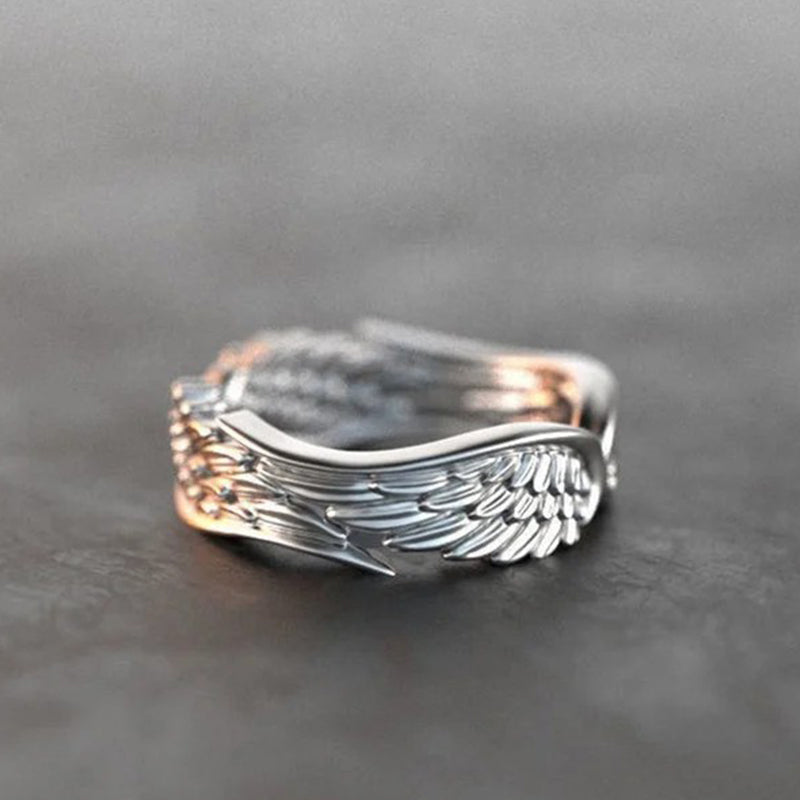 Angel Wings Feather Ring