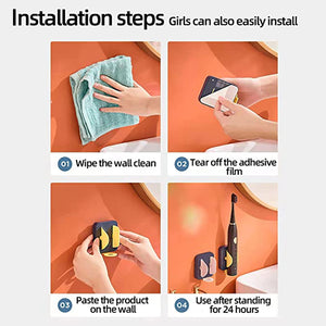 Adhesive Wall Mounted Electric Toothbrush Gravity Holder