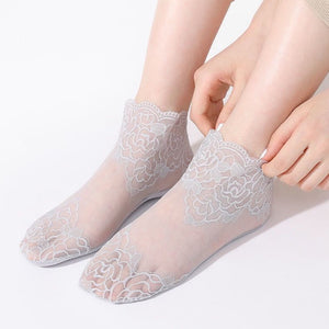 New Ladies Fashion Lace Socks