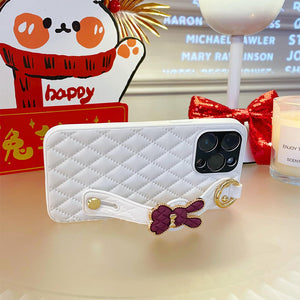 Rabbit Wristband Case Cover For iPhone