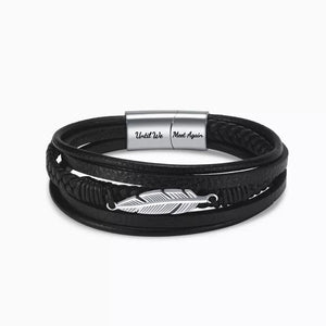 Memorial Feather Men's Bracelet