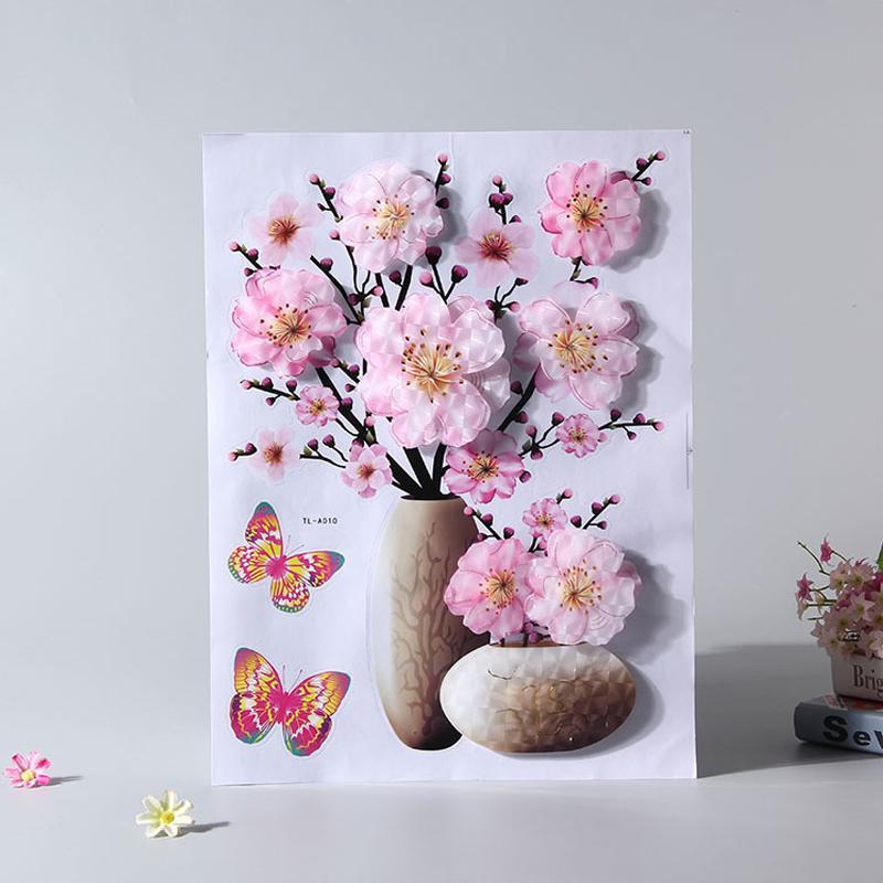 3D Vase Wall Sticker