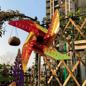 Waterproof Solar Garden Windmill Light