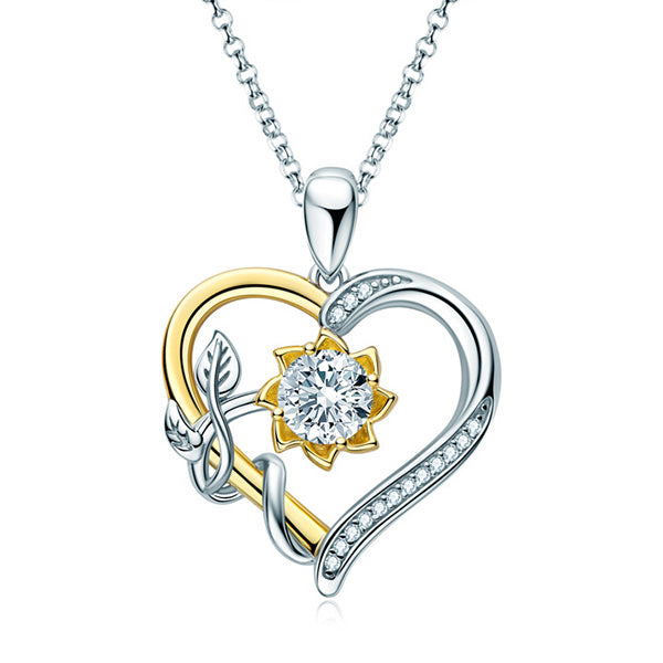 Fashion Round Cut Sunflower Necklace