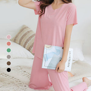 Ice Silk Pajama Two-piece Set