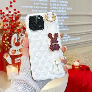 Rabbit Wristband Case Cover For iPhone