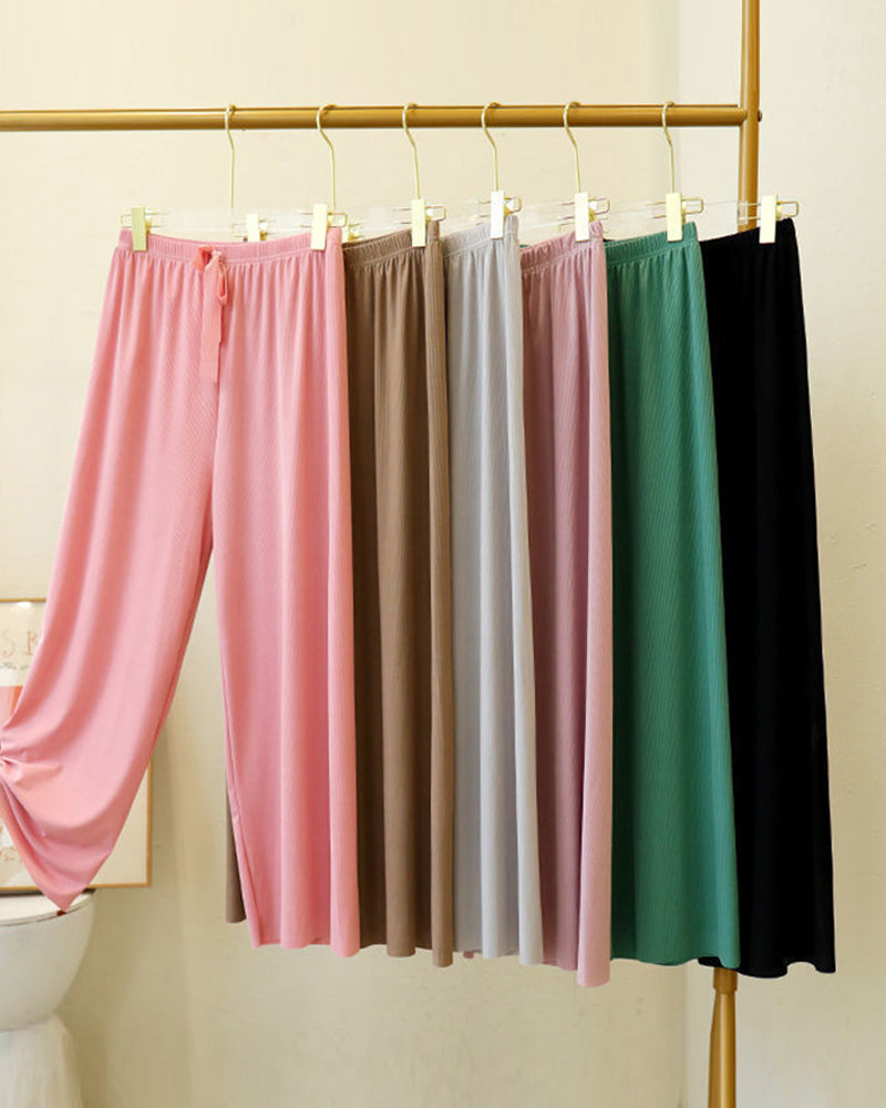 Ice Silk Pajama Two-piece Set