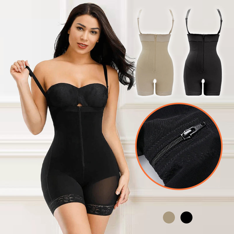 Firm Tummy Compression Bodysuit Shaper with Butt Lifter