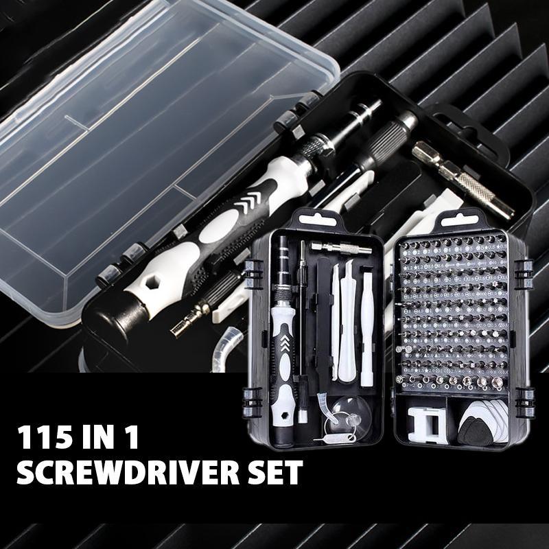 Multi-Functional Extra Hard 115 in 1 Screwdriver Set