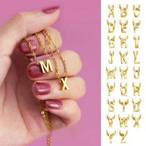 For Daughter & Granddaughter Letter Initial Necklace