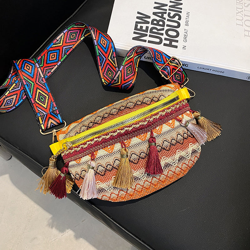 Vintage Colorful Waist Bag