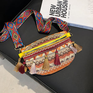 Vintage Colorful Waist Bag