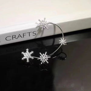 Diamond And Zirconia Earrings Without Holes