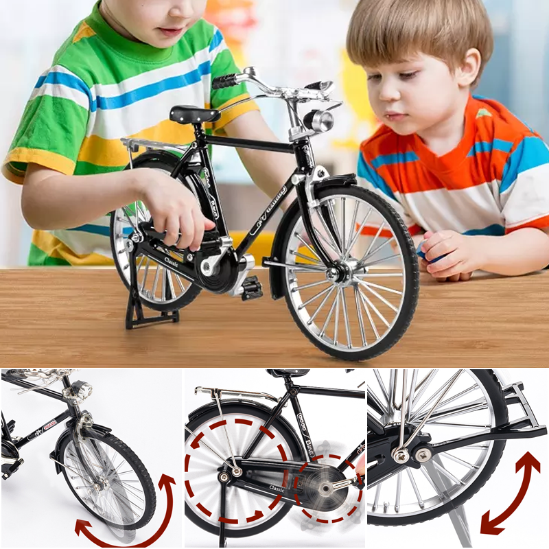 Retro Bicycle Model Ornament For Kids