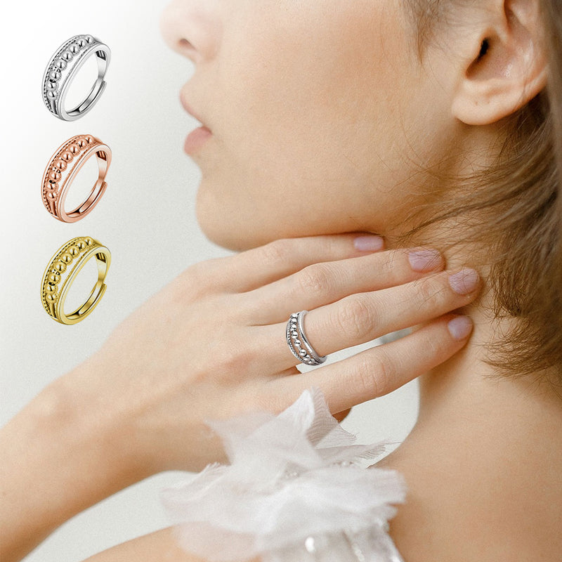 Ring With Polkadot Beads