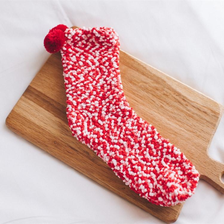 Coral Fleece Cupcake Socks