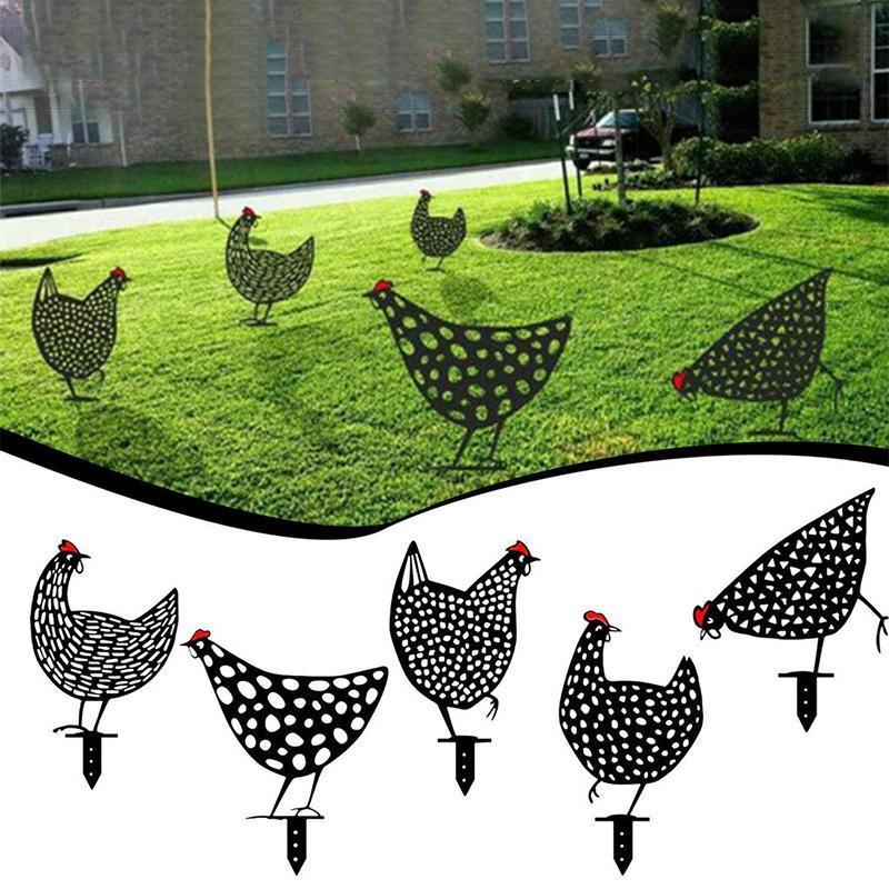 Garden Simulated Chicken Ornament