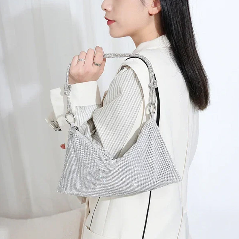 Luxury Design Shiny Rhinestones Handbag