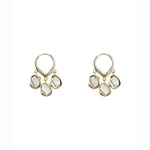 Spiral Opal Earrings