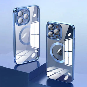 Electroplating Wireless Magnetic Charging All-Inclusive Lens Case for iPhone