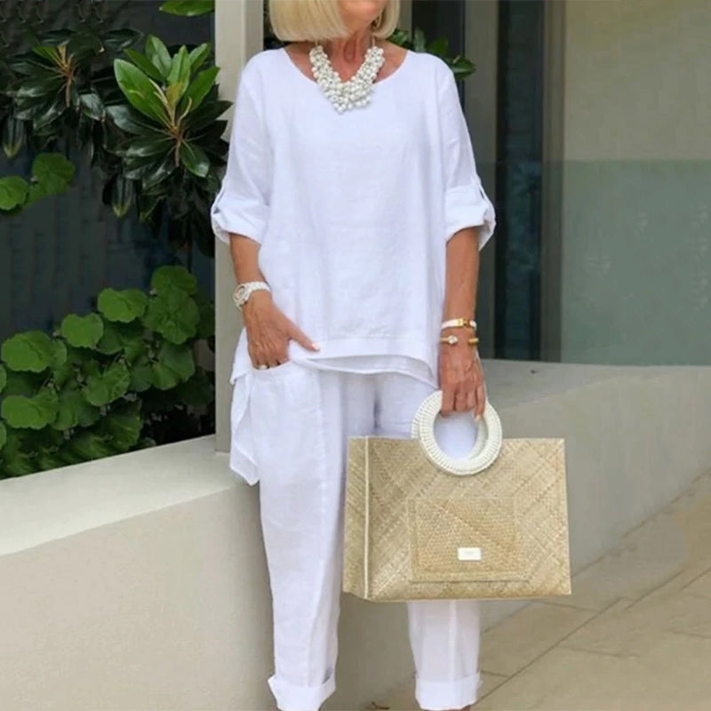 Women's Casual Cotton Suit