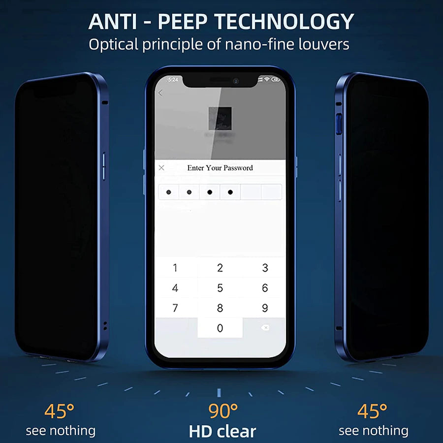 Magnetic Tempered Glass Double-sided suitable for iPhone