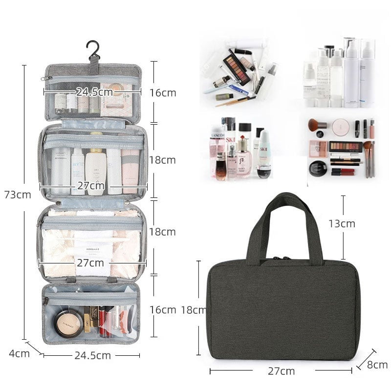Water-resistant Toiletry Bag Travel Bag with Hanging Hook