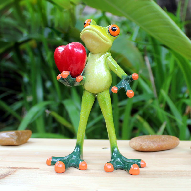 Festival Frog Resin Crafts Frog Pastoral Ornament
