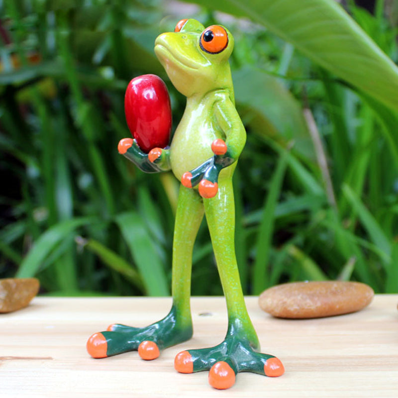 Festival Frog Resin Crafts Frog Pastoral Ornament