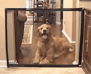 Portable Mesh Dog Gate For House