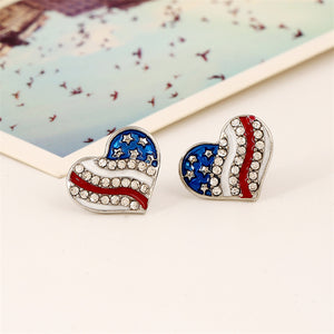 American Heart Stud Earrings