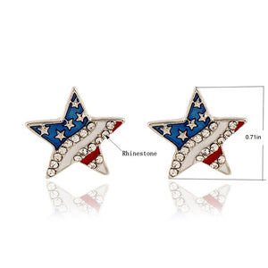 American Star Stud Earrings