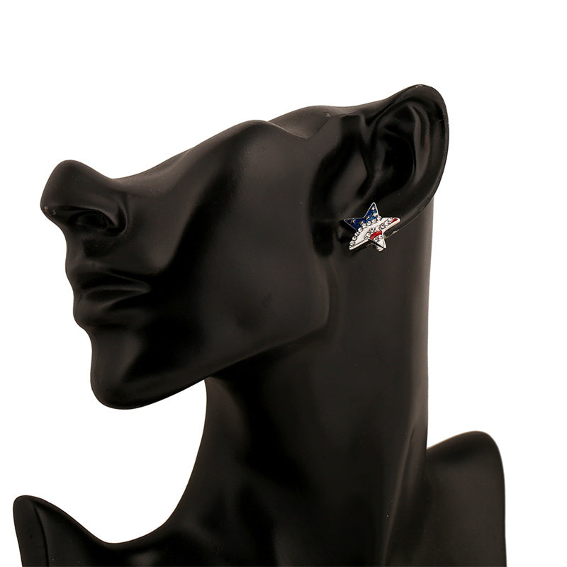 American Star Stud Earrings