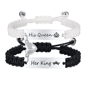 Magnetic Couple Braided Bracelets