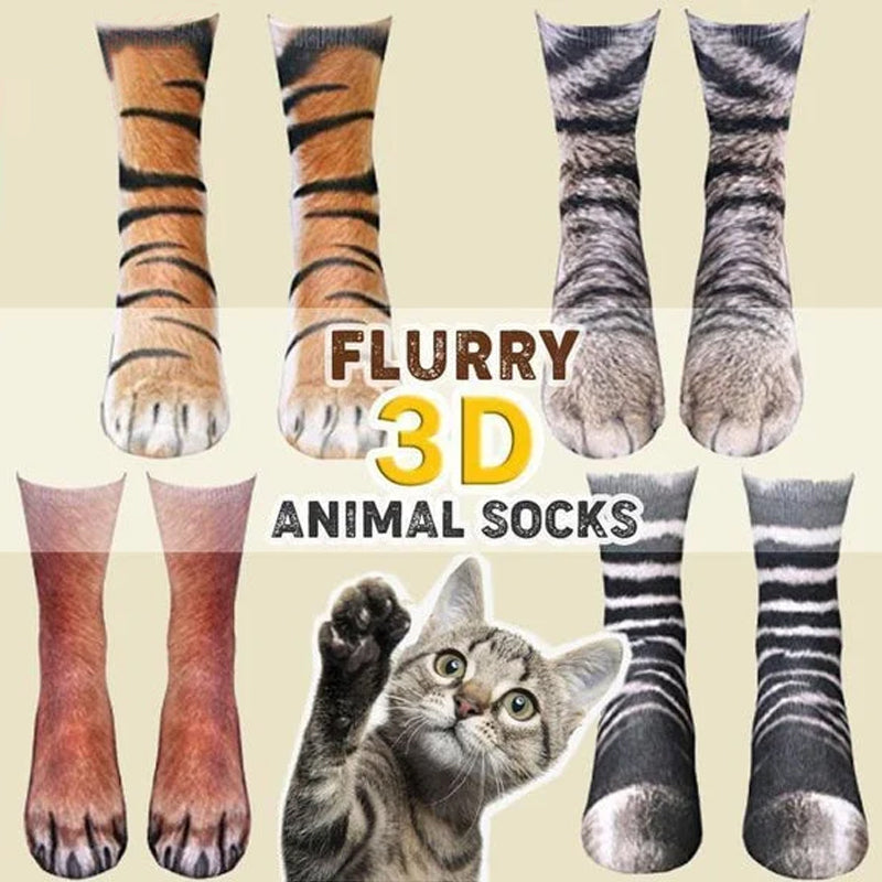 3D Animal Paw Socks