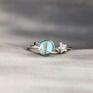 Star And Moon Rotatable Stress Relief Ring