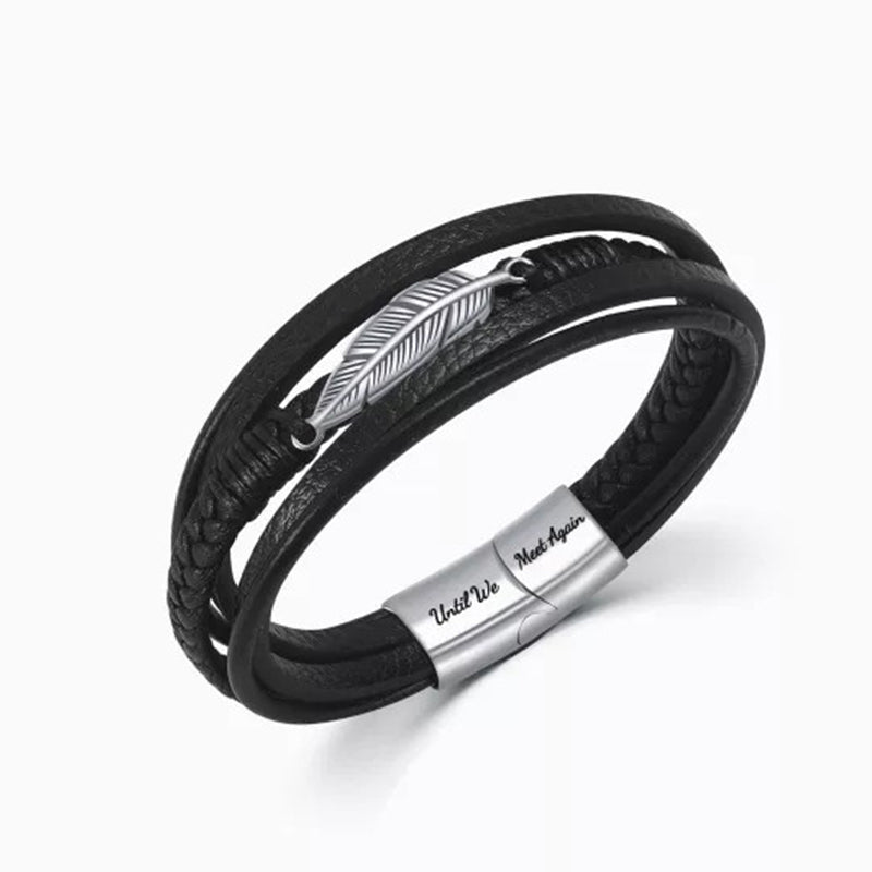 Memorial Feather Men's Bracelet
